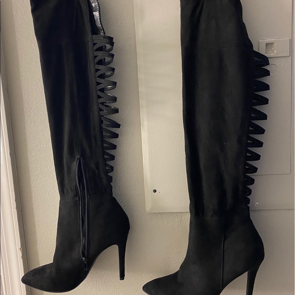 Over the Knee Closed Toe Stiletto Boots